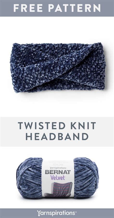 Bernat Twisted Knit Headband Crochet Headband Pattern Knitted