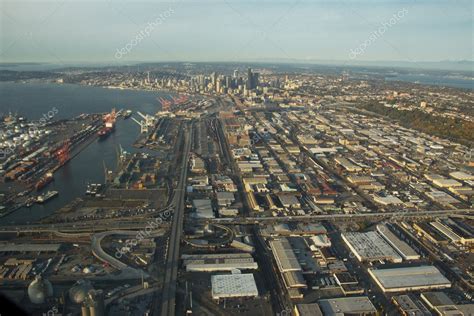 Seattle And Industrial District Aerial — Stock Photo © Stepheng101