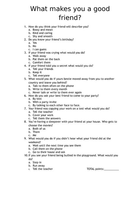 32 What Makes A Good Friend Worksheet Worksheet Project List