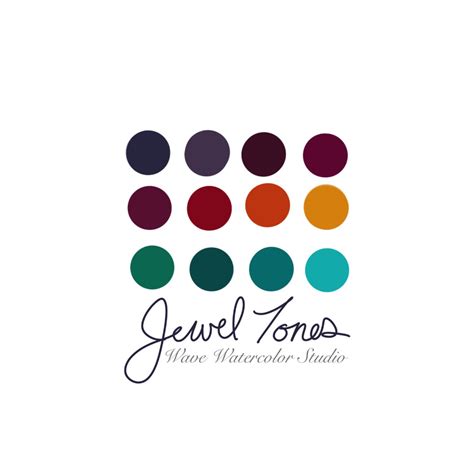Jewel Tones Procreate Color Palette Color Palette For Ipad Procreate