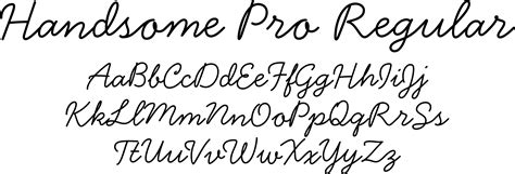 Handsome Pro Font A Typeface That Resemble Nice Ordinary Fully