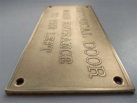 Custom Brass Name Plate Metal Outdoor Signage Antique Door Etsy