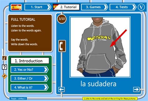 Spanish classroom games, online games and traditional games teach vocabulary, grammar it's a memory challenge where players look at a picture and then answer questions about it. Spanish games, lessons tests to learn Spanish free online ...