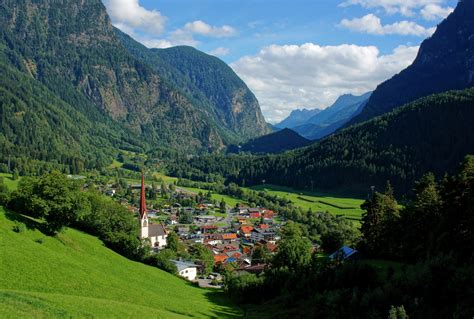 Mountain Village In Austria