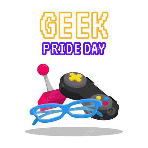 Geek Pride Vector Hd Images Greeting Geek Pride Day With Element Game
