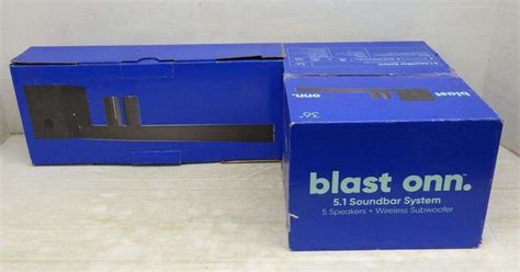 Blast Onn 36 51 Sound Bar System Includes 5 Speakers And A