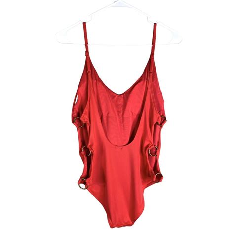 Aerie Womens Red Swimsuit One Piece Depop