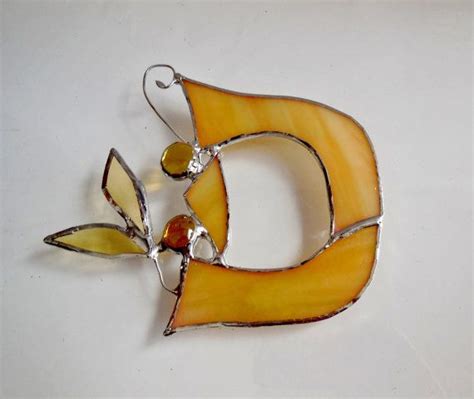 Letter D Initial Capital Stained Glass Letter By Jacquiesummer