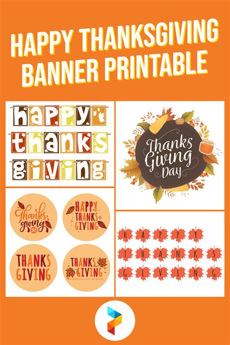 10 Best Happy Thanksgiving Banner Printable Pdf For Free At Printablee