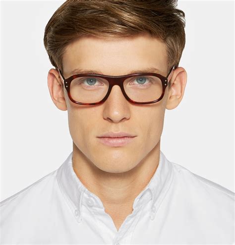 kingsman cutler and gross square frame tortoiseshell acetate optical glasses designer