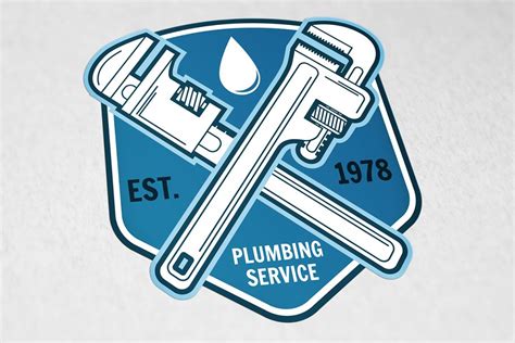 Plumbing Service Logo Creative Logo Templates Creative Market