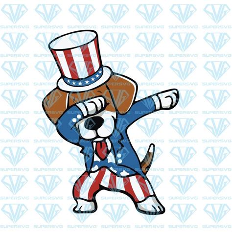 Beagle Dog_ 4th Of July SVG Files For Silhouette, Files For Cricut, SVG
