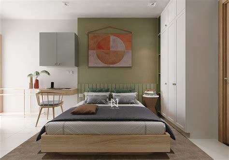 Green Bedroom Interior Design Bedroom Interior Gorgeous Vibrant