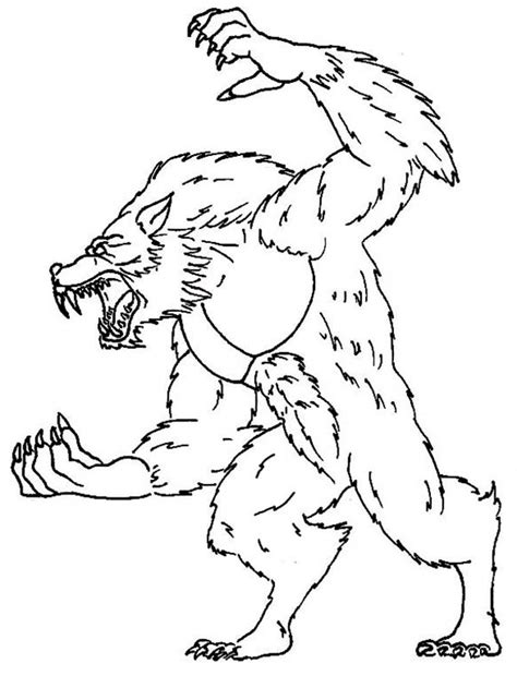 This coloring page will teach your children to identify different colors. Werewolf Sharp Claws Coloring Page: Werewolf Sharp Claws ...