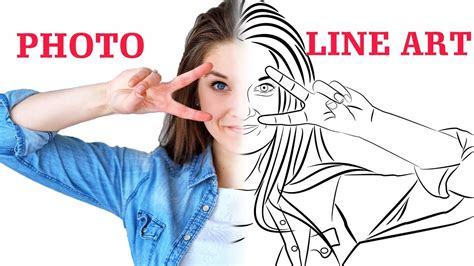 You can convert uploaded pictures to. Convert Photo to Line Portrait Vector - Tutorial ...