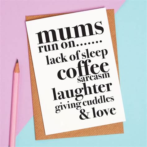 mums run on card funny mothers day card by coconutgrass