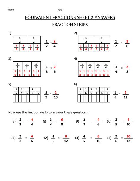 Fractions For 4th Grade Worksheets