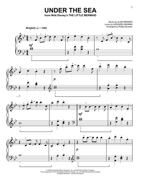 Check spelling or type a new query. Under The Sea | Sheet Music Direct