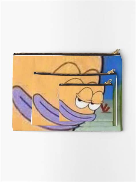 Spongebob Meme Zipper Pouch By Tonybigmuscles Redbubble