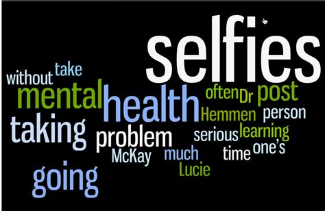 “selfies” And Mental Health Disorders My Health Impact Network Health Literacy Disparities