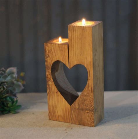 20 Cute Wooden Candle Holders You Will Love
