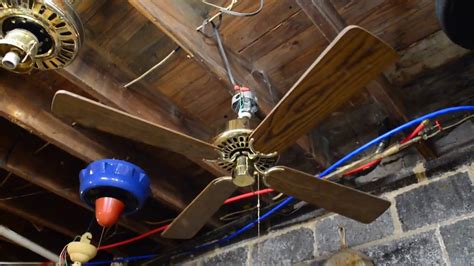 The traditional rustic original fan comes with cherry reversible blades that will keep home interior current and inspired; Hunter Original 48" Ceiling Fan (c. 1989) - YouTube