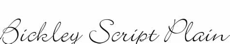 Home » illustrator fonts » bickley script font download. Bickley Script Plain Font Free Download