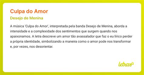 Culpa Do Amor Desejo De Menina