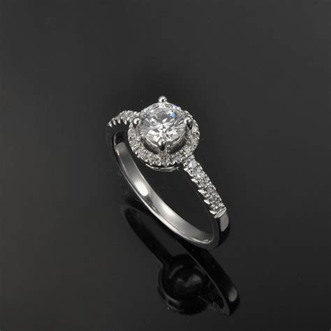 Is as easy as 1, 2, 3. Luxurious Halo Cheap Engagement Ring 0.50 Carat Round Cut ...