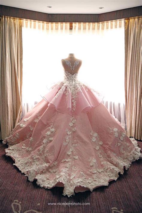 Social Media Sensation Wedding Dress Designer Mak Tumang Pink Ball