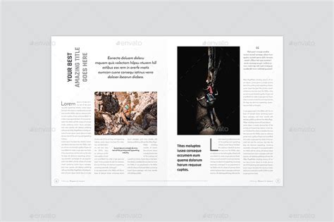 Indesign Minimalist Magazine Layout By Graphhost
