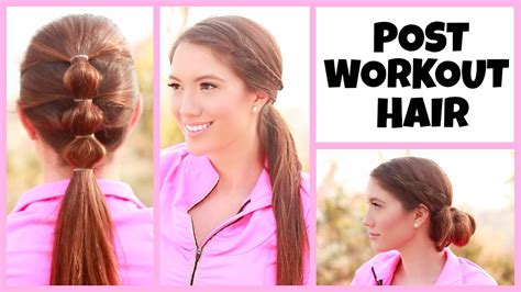 Soft curls or little waves will look even better on it. QUICK AND EASY POST WORKOUT HAIRSTYLES! | Blair Fowler ...