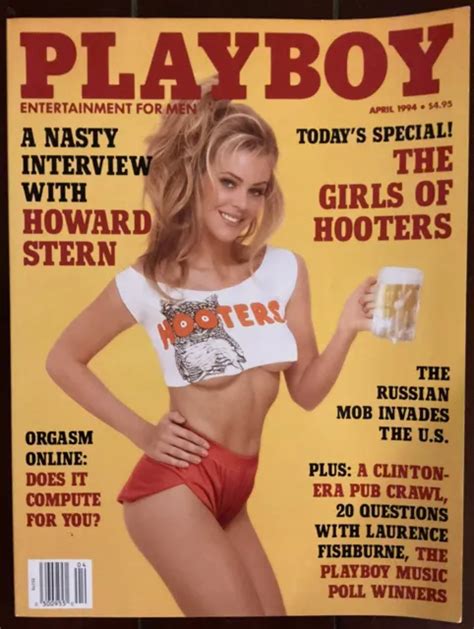 Playboy April Hooters Girls Howard Stern Marianne Gravatte Coen