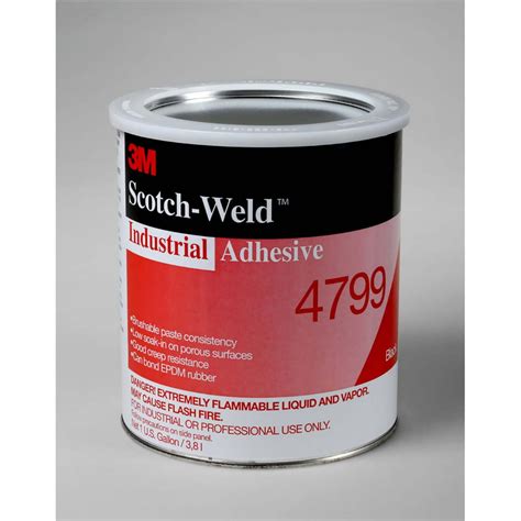 3m Industrial Adhesive 4799 Black 5 Ounce