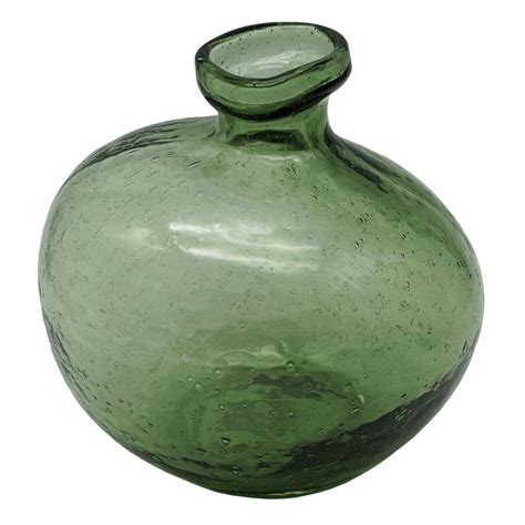 Green Glass Vase 7 1 At Home