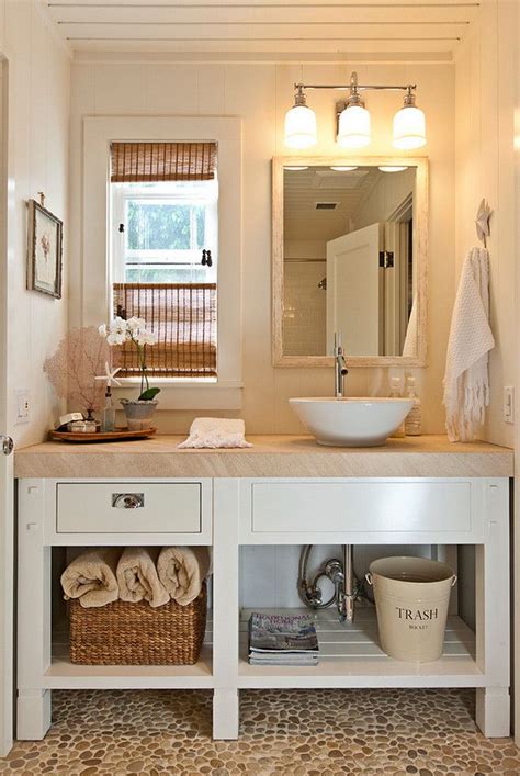 Modern Furniture Cottage Bathroom Beach Vanity White Look