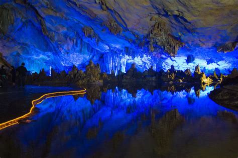 The Reed Flute Caves In Guilin China Suprisingly Beautiful