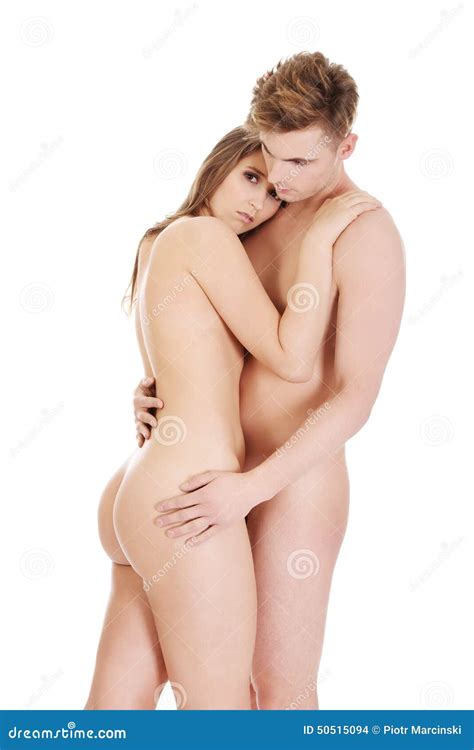Sch Ne Nackte Paare In Einer Zarten Umarmung Stockfoto Bild Von