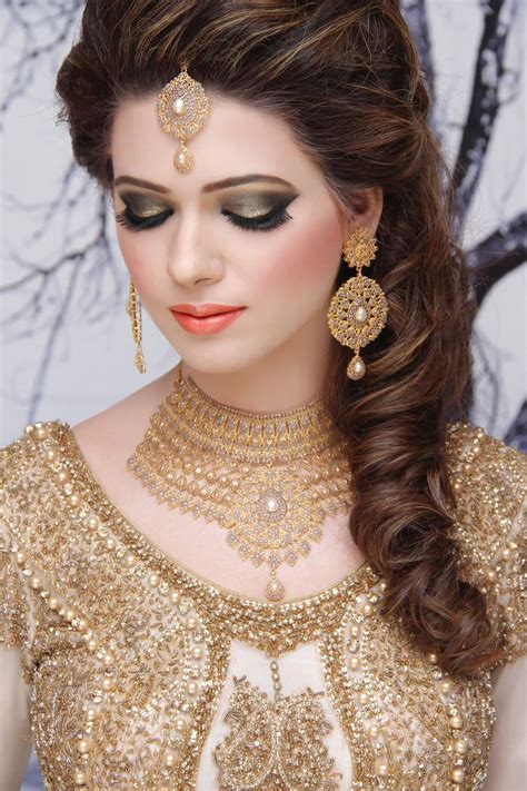 indian pakistani bridal makeup pics wavy haircut
