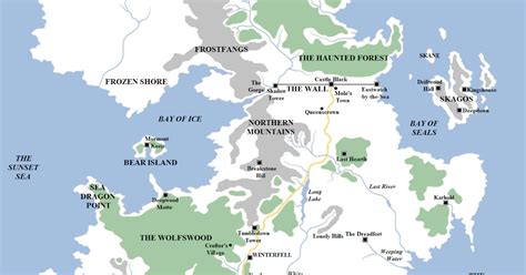 Map Of The North Westeros Time Zones Map World