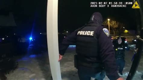 video akron police body cameras show officer shoving snow in suspect s face