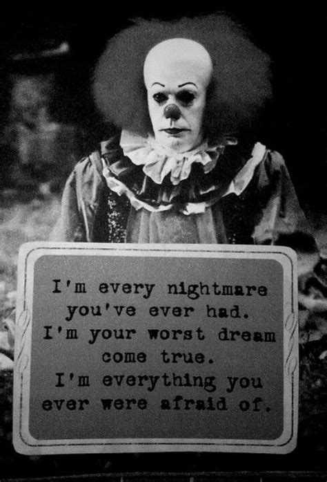 Pennywise Horror Quotes Stephen King Scary Movies
