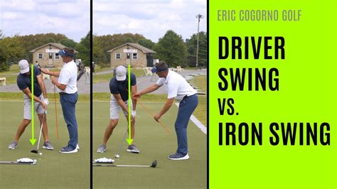 Golf Driver Swing Vs Iron Swing Decoration Drawing