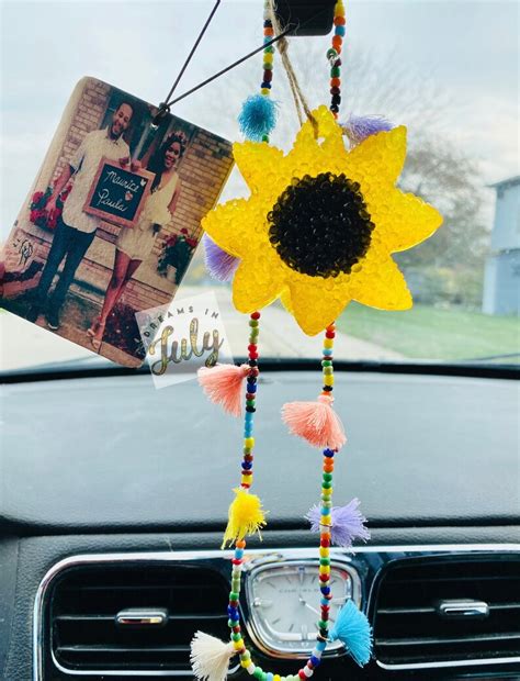 sunflower car air freshener birthday ts new car t air etsy