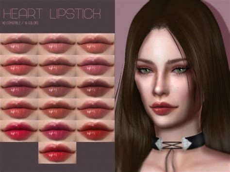 Lmcs Heart Lipstick Hq By Lisaminicatsims At Tsr Sims 4 Updates