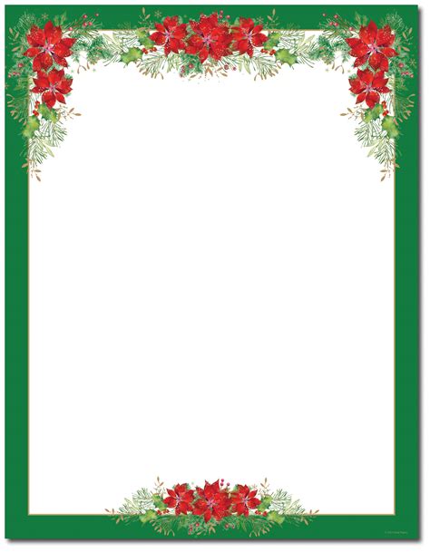 Christmas Stationery Printer Paper Beautiful Christmas Letterhead