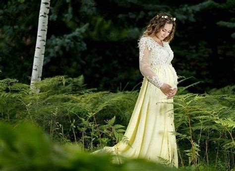 Maternity Gown Lace Maternity Dress Yellow Dress Maternity Etsy Lace Dress Long Maternity