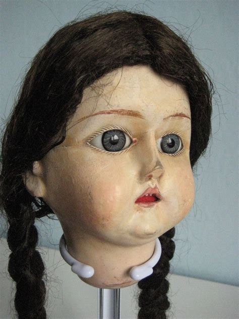 Antique Wooden Doll Head Bebe Tout En Bois Wooden Dolls Doll Head Antique Toys Vintage