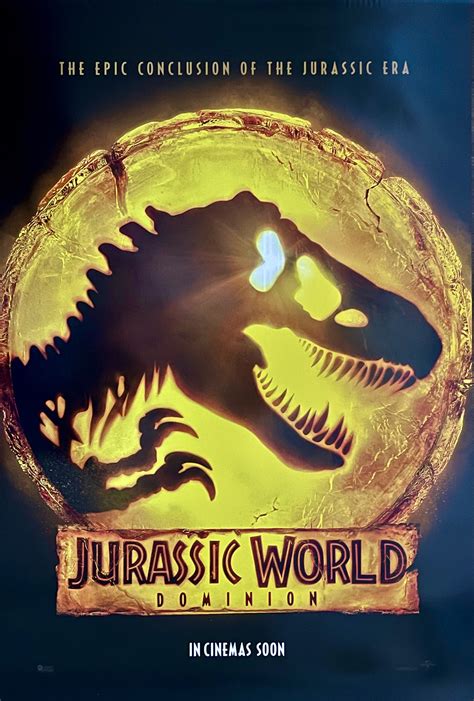 Original Jurassic World Dominion Movie Poster Chris Pratt Dinosaurs