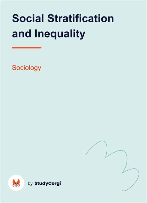 Social Stratification And Inequality Free Essay Example